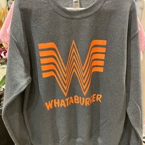 Whataburger Sweatshirt.  Gray